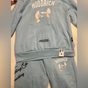 Light Blue Hoodrich set. pants MD, hoodie S🩵